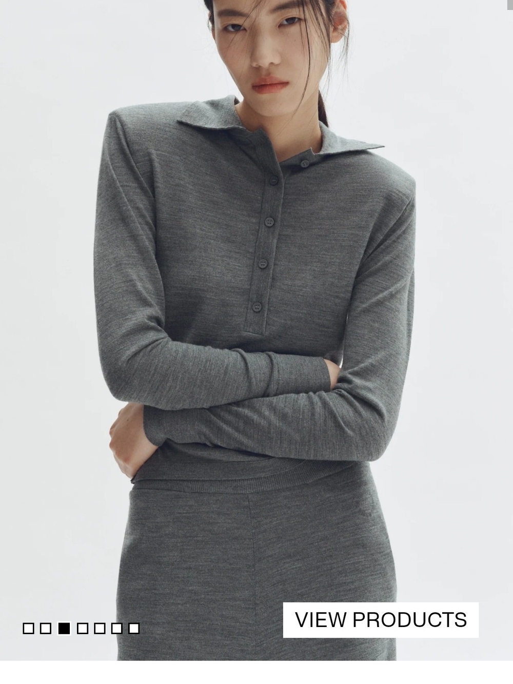 Stella McCartney H&M Merino Wool Polo Shirt